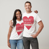 Crazy in Love Levendig Roze & Rode Pop Art Shirt (Unisex)