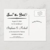 Crazy in Love Photo - Vertical Save/Date Briefkaar Aankondigingskaart (Achterkant)