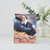 Crazy in Love Photo - Vertical Save/Date Briefkaar Aankondigingskaart (Staand voorkant)