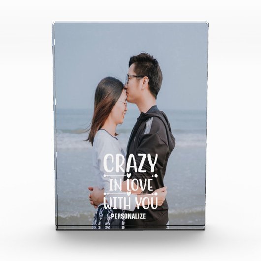 Crazy in Love You Photo Block Fotoblokken (Voorkant)