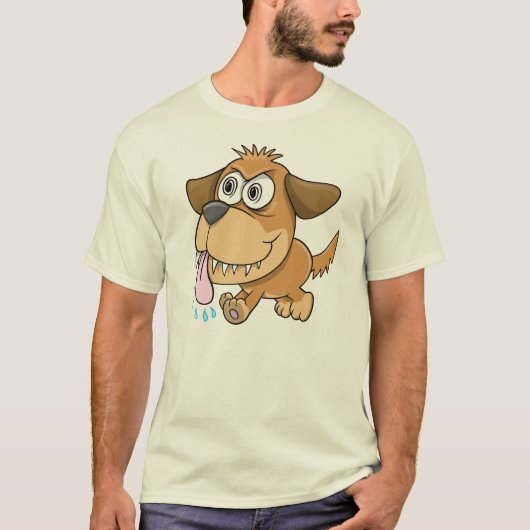 Crazy Insane Puppy Dog T-Shirt (Voorkant)