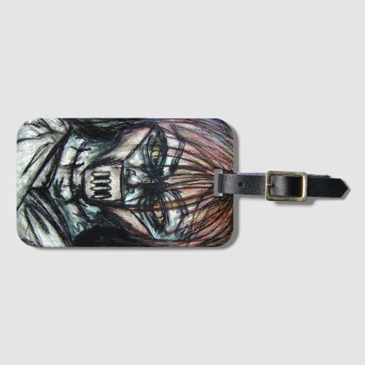 Crazy Insane Straitjack of Insanity Bagagelabel (Voorkant (horizontaal))