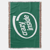 Crazy inside deken (Voorkant Verticaal)