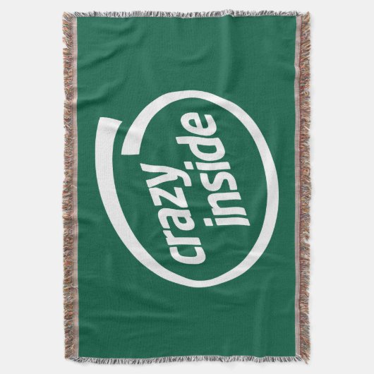 Crazy inside deken (Voorkant Verticaal)