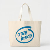 Crazy inside grote tote bag (Voorkant)