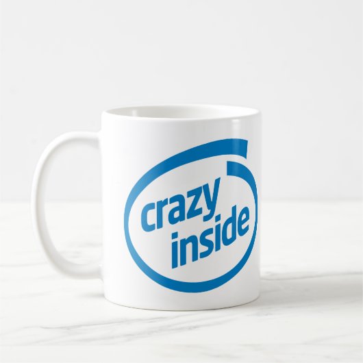 Crazy inside koffiemok (Links)