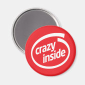 Crazy inside magneet (Voorkant / Achterkant)