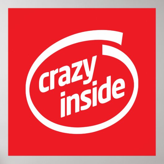 Crazy inside poster (Voorkant)