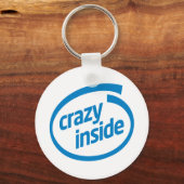 Crazy inside sleutelhanger (Voorkant)