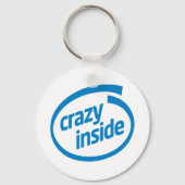 Crazy inside sleutelhanger (Achterkant)