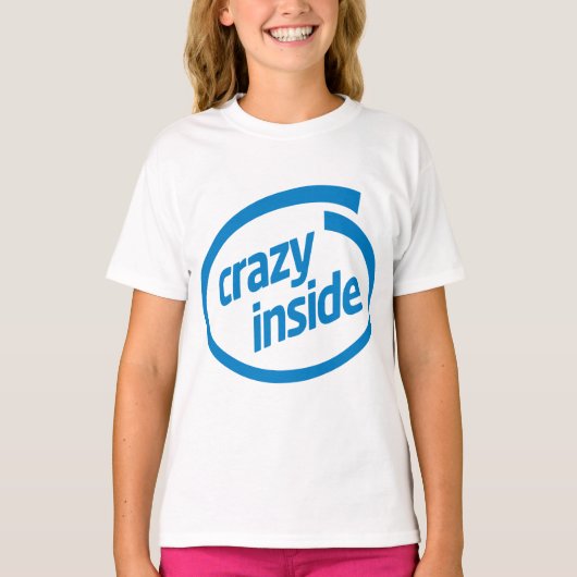 Crazy inside t-shirt (Voorkant)