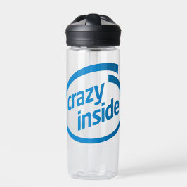 Crazy inside waterfles