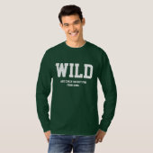 Crazy Iowa Hockey Fan Long Sleeve. T-shirt (Voorkant volledig)