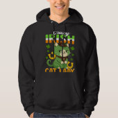 Crazy Irish Cat Lady  Saint Patrick s Hoodie (Voorkant)
