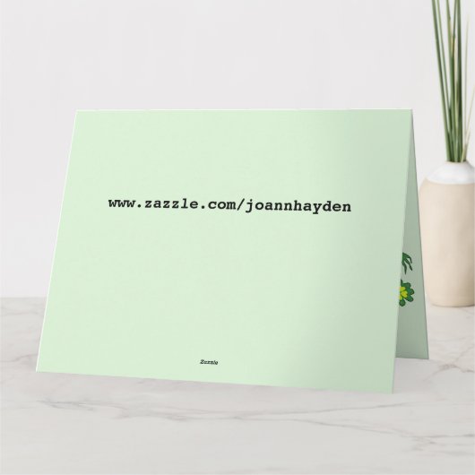 CRAZY IRISH COUSIN ST PATRICK'S DAY BEDANKKAART (Achterkant)