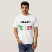 Crazy Italy T-shirt (Voorkant volledig)