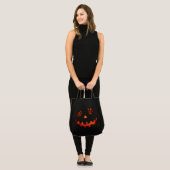 Crazy Jack O Lantern Pumpkin Face Oranje Tote Bag (Voorkant (model))