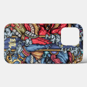 Crazy Japan Samurai Dragon Graffiti Case-Mate iPhone Case (Achterkant (horizontaal))