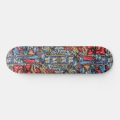 Crazy Japan Samurai Dragon Graffiti Persoonlijk Skateboard (Horizontaal)