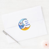 Crazy "Je bent bemand" Cartoon Sticker (Envelop)