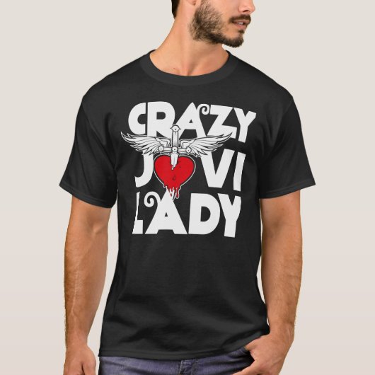 crazy jovi lady wanted dead or alive bon shirt jov (Voorkant)