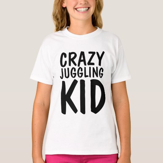 CRAZY JUGGLING KIND T-shirts, Juggler T-shirt (Voorkant)
