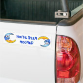 Crazy "JULLIE IS GEMONTEERD" Cartoon Bumpersticker (Op Truck)