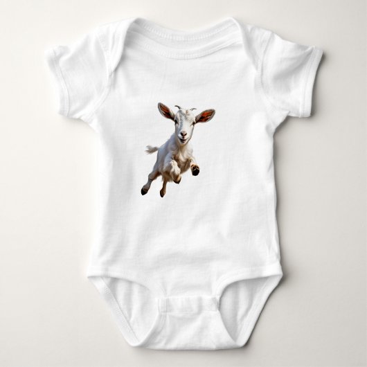 Crazy Jumping Baby Goat Kind Romper (Voorkant)