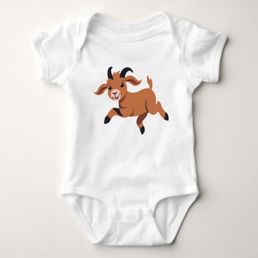 Crazy Jumping Goat Kind Romper (Voorkant)