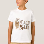Crazy Kangaroo Lady T-shirt (Voorkant)