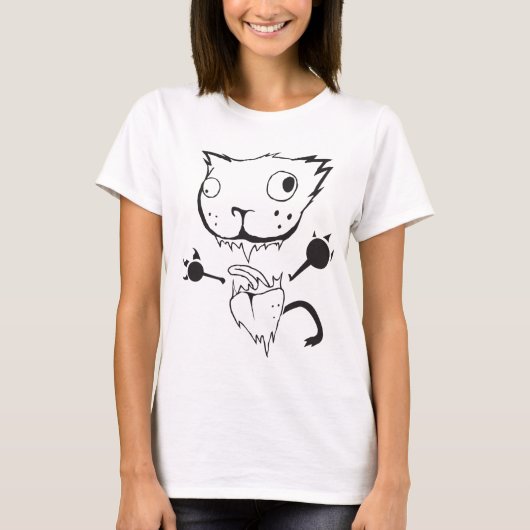 CRAZY KAT T-SHIRT (Voorkant)
