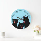 Crazy Kat Time Cat Clock Grote Klok (Huis)