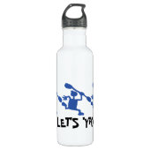 Crazy Kayak Let's Yak Waterfles (Voorkant)