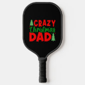 Crazy Kerstpap Pickleball Paddle (Voorkant)
