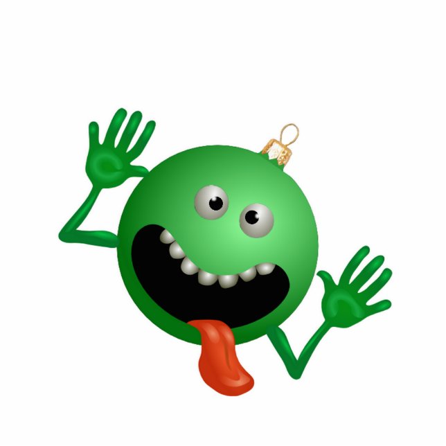 Crazy kerstversier fotobeeldje ornament (Voorkant)