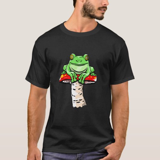Crazy kijkend Kikker T-shirt (Voorkant)