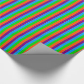 Crazy Kinder Colors 06-Striped Gift Wrap Cadeaupapier (Hoek)