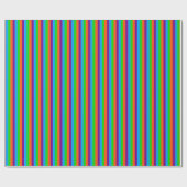 Crazy Kinder Colors 06-Striped Gift Wrap Cadeaupapier (Vlak)