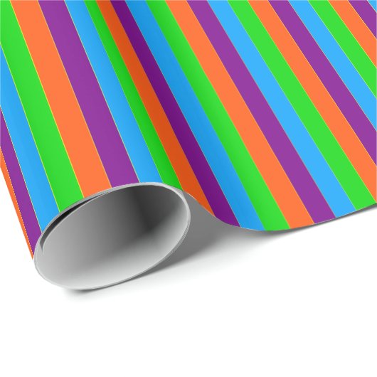 Crazy Kinder Colors 06-Striped Gift Wrap Cadeaupapier (Rol Hoek)