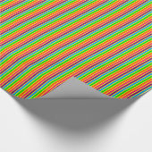 Crazy Kinder Colors 07-Striped Gift Wrap Cadeaupapier (Hoek)