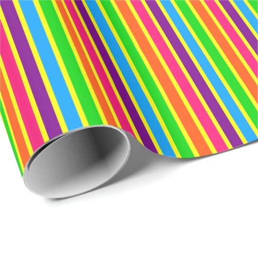Crazy Kinder Colors 09-Striped Gift Wrap Cadeaupapier (Rol Hoek)