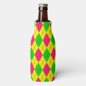 Crazy Kinder Colors-Argyle 6-ZIPPERED FLES COOLER (Fles Voorkant)