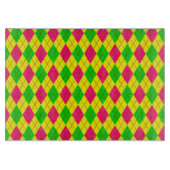 Crazy Kinder kleuren Argyle 6-11x8 CUTTING BOARD Snijplank (Voorkant)