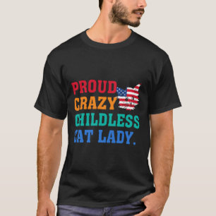 Crazy Kinderloze Kat Lady Kamala-Harris Madam Pres T-shirt