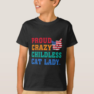 Crazy Kinderloze Kat Lady Kamala-Harris Madam Pres T-shirt
