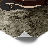 Crazy King Charles Cavalier handgeschilderd Poster (Hoek)