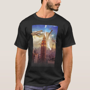 Crazy Kitty Kong, Grappige en Schattige Kat T-shir T-shirt