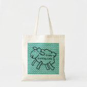 Crazy Knitting Lady Bag Tote Bag (Voorkant)