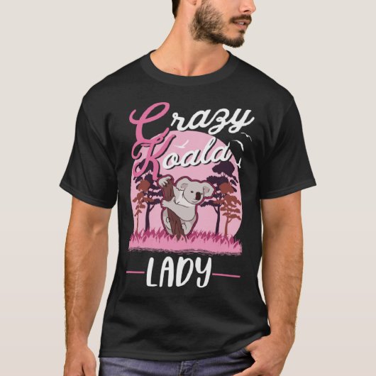 Crazy Koala lady Koala Girl T-shirt (Voorkant)