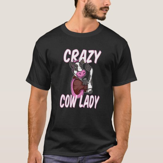 Crazy Koe Lady Koe T-shirt (Voorkant)